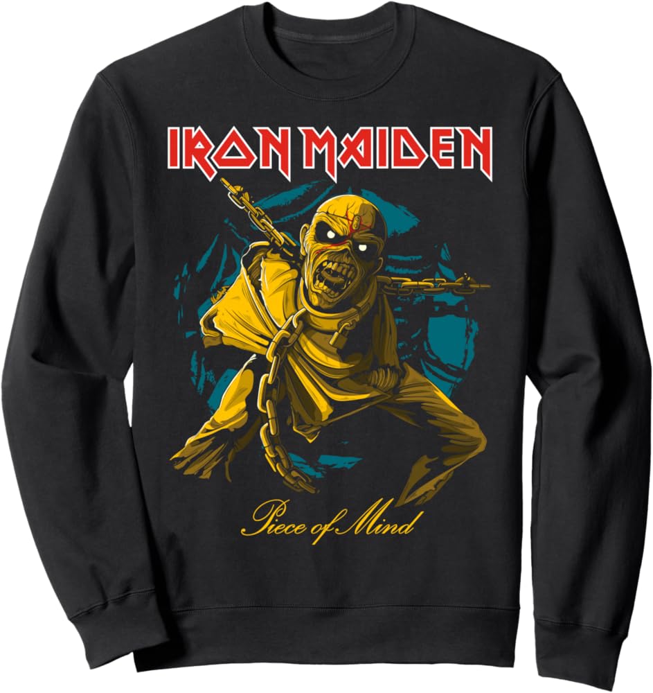 Amazon.com: Iron Maiden - POM Gold Eddie Sweatshirt : Clothing